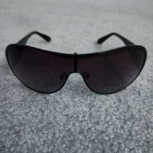 Marc By Marc Jacobs Black Aviator Sunglasses With Purple Lips